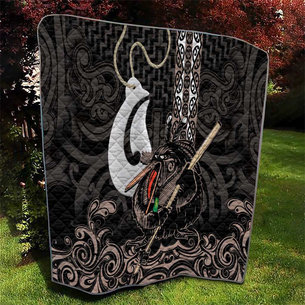 Aotearoa Hei Matau Quilt Haka Kiwi Mix Maori Mangopare LT14 - Polynesian Pride