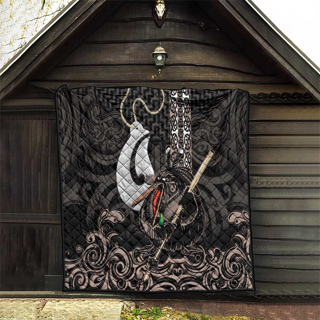 Aotearoa Hei Matau Quilt Haka Kiwi Mix Maori Mangopare LT14 - Polynesian Pride