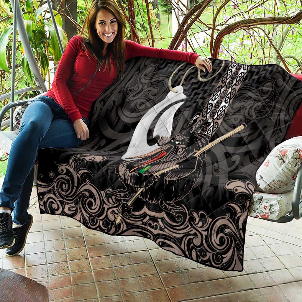 Aotearoa Hei Matau Quilt Haka Kiwi Mix Maori Mangopare LT14 - Polynesian Pride
