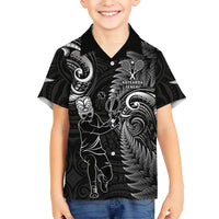 New Zealand Tiki Tennis Hawaiian Shirt 2024 Aotearoa Tenehi Maori Silver Fern - Black LT14 - Polynesian Pride