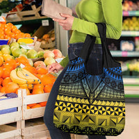 Halo Olaketa Solomon Islands Grocery Bag Melanesian Tribal Pattern Gradient Version