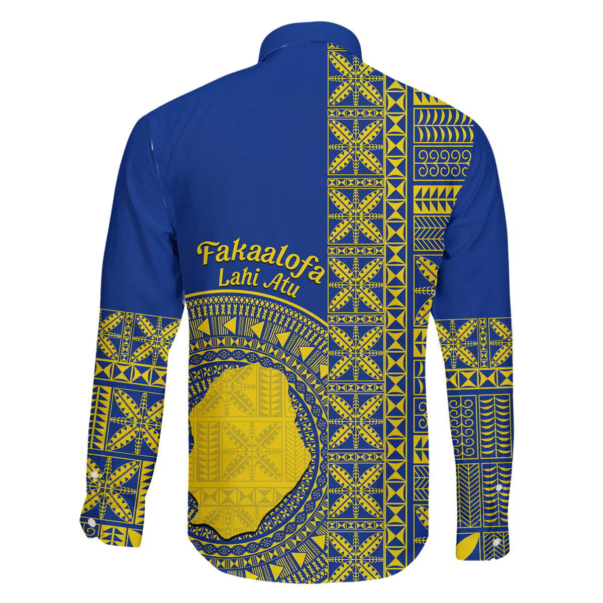 Fakaalofa Lahi Atu Niue Family Matching Mermaid Dress and Hawaiian Shirt Niuean Map With Hiapo Pattern Blue Version LT14 - Polynesian Pride