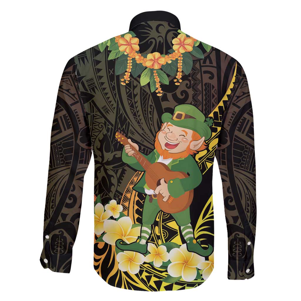 Hawaii Saint Patrick's Day Family Matching Mermaid Dress and Hawaiian Shirt Ukulele Leprechaun Hau'Oli Maoli Oe!