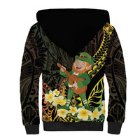Hawaii Saint Patrick's Day Sherpa Hoodie Ukulele Leprechaun Hau'Oli Maoli Oe!