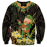 Hawaii Saint Patrick's Day Sweatshirt Ukulele Leprechaun Hau'Oli Maoli Oe!