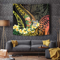 Hawaii Saint Patrick's Day Tapestry Ukulele Leprechaun Hau'Oli Maoli Oe!