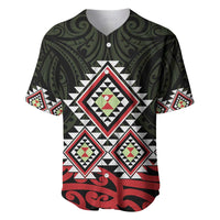 Kia Ora Aotearoa Baseball Jersey 2025 Pasifika Maori Taniko Motifs LT14 Black - Polynesian Pride