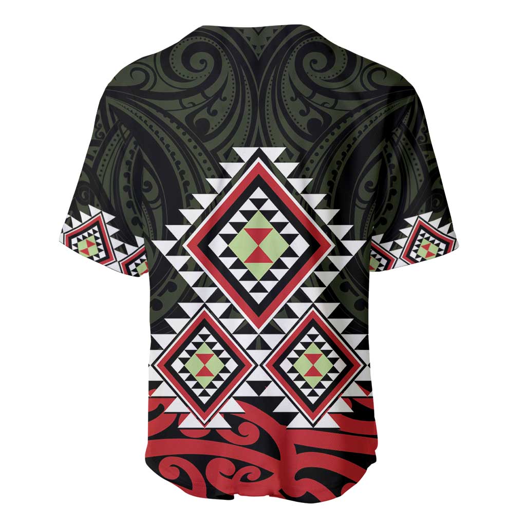 Kia Ora Aotearoa Baseball Jersey 2025 Pasifika Maori Taniko Motifs LT14 - Polynesian Pride