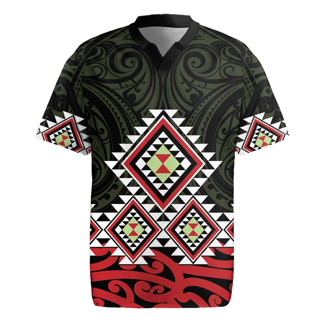 Kia Ora Aotearoa Rugby Jersey 2025 Pasifika Maori Taniko Motifs
