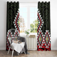 Kia Ora Aotearoa Window Curtain 2025 Pasifika Maori Taniko Motifs