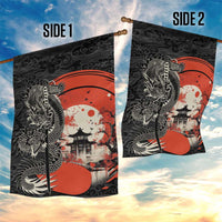 Japanese Dragon Katana Enso Garden Flag Japan Pagoda Seamless Cloud LT14 - Polynesian Pride