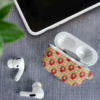 Japanese Daruma Doll AirPods Case Palaka With Seamless Bamboo Pattern LT14 - Polynesian Pride