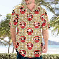 Japanese Daruma Doll Hawaiian Shirt Palaka With Seamless Bamboo Pattern LT14 - Polynesian Pride