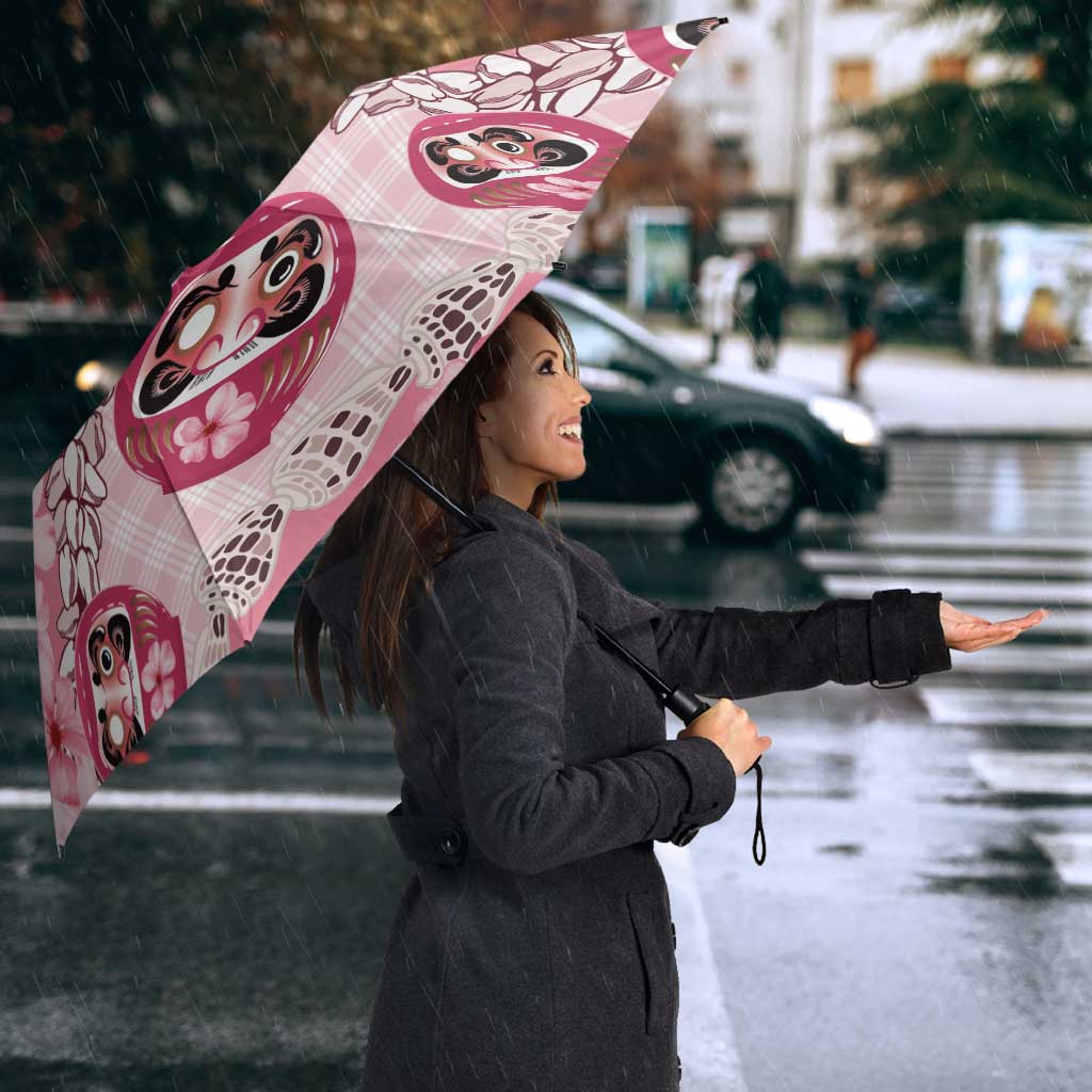 Japanese Daruma Doll Palaka Umbrella Cherry Blossoms With Shell Lei - Polynesian Pride