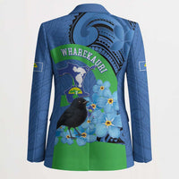 New Zealand Chatham Islands Blazer Wharekauri Forget Me Not With Black Robin - Polynesian Pride