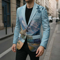 New Zealand South Island Blazer Te Waipounamu Aoraki Kea Bird - Polynesian Pride