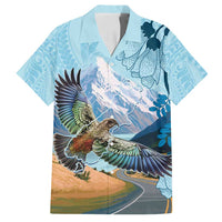 New Zealand South Island Family Matching Puletasi and Hawaiian Shirt Te Waipounamu Aoraki Kea Bird
