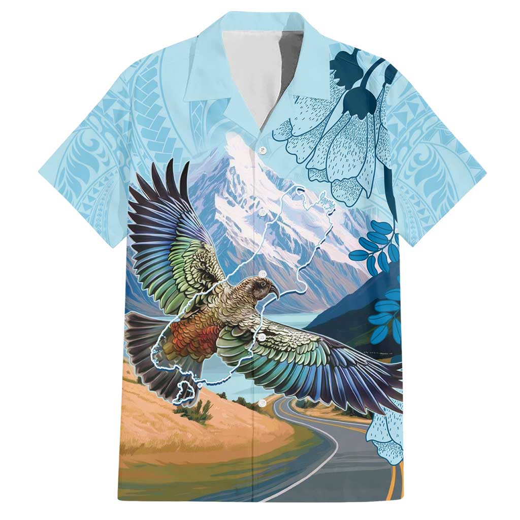 New Zealand South Island Family Matching Short Sleeve Bodycon Dress and Hawaiian Shirt Te Waipounamu Aoraki Kea Bird