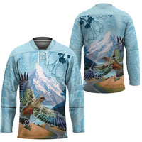 New Zealand South Island Hockey Jersey Te Waipounamu Aoraki Kea Bird - Polynesian Pride