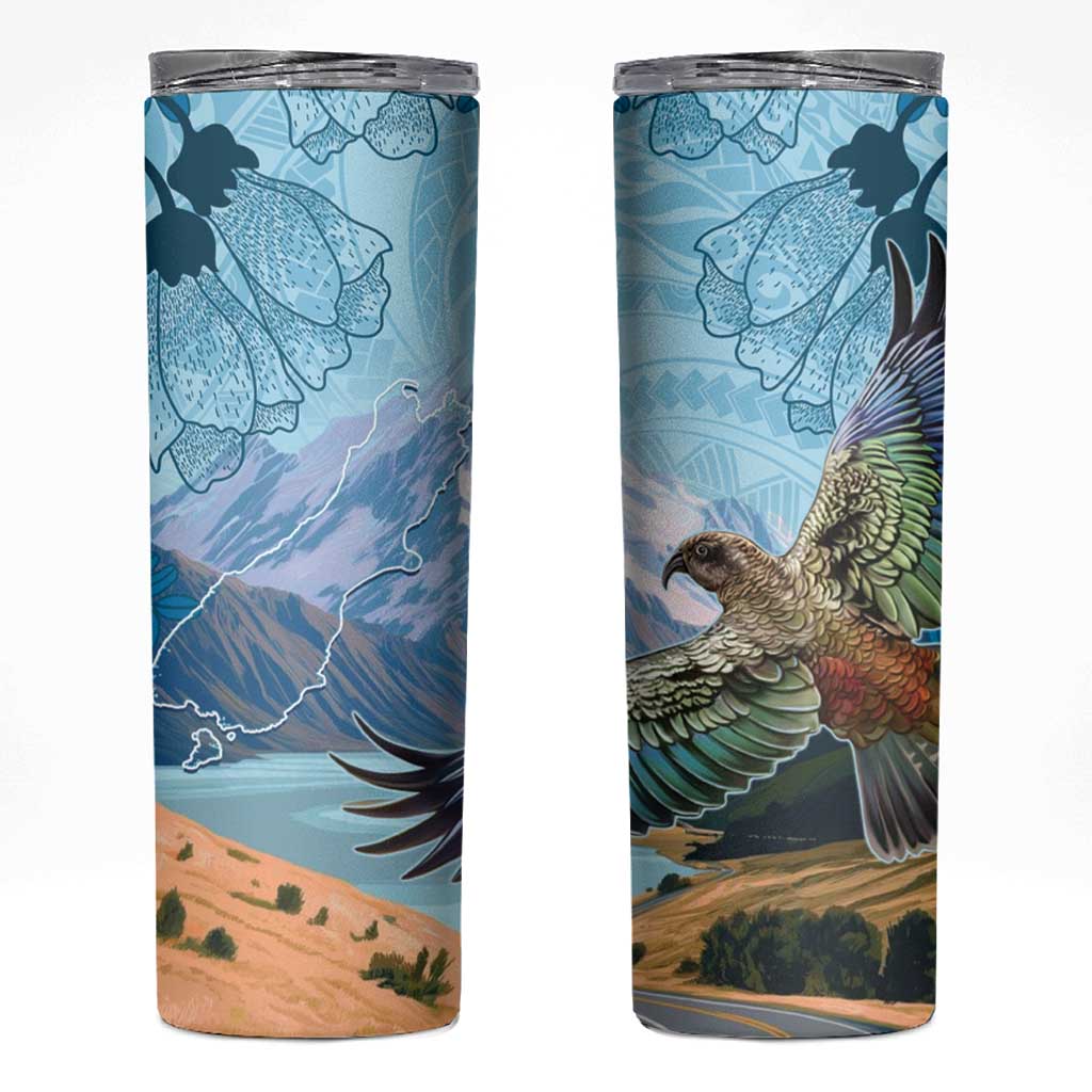 New Zealand South Island Skinny Tumbler Te Waipounamu Aoraki Kea Bird