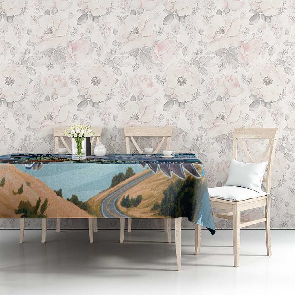 New Zealand South Island Tablecloth Te Waipounamu Aoraki Kea Bird