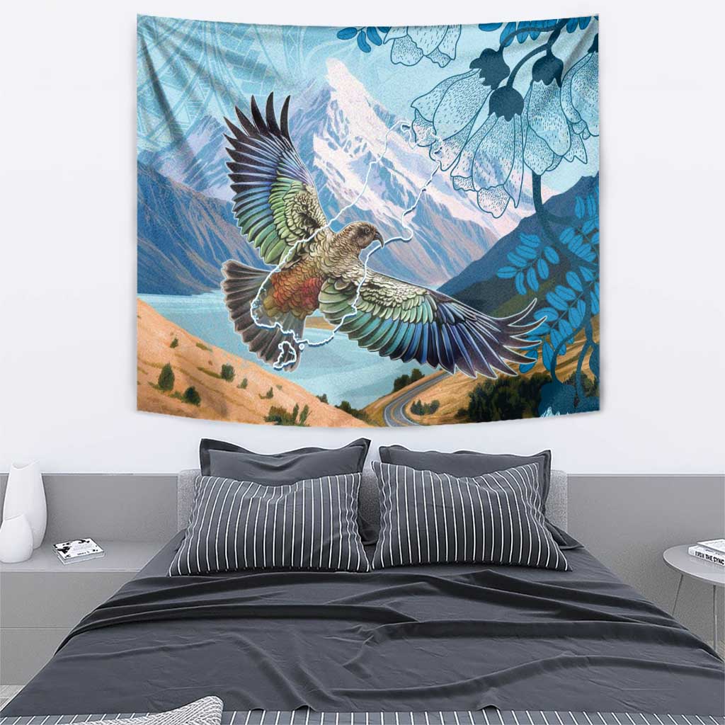 New Zealand South Island Tapestry Te Waipounamu Aoraki Kea Bird LT14 - Polynesian Pride