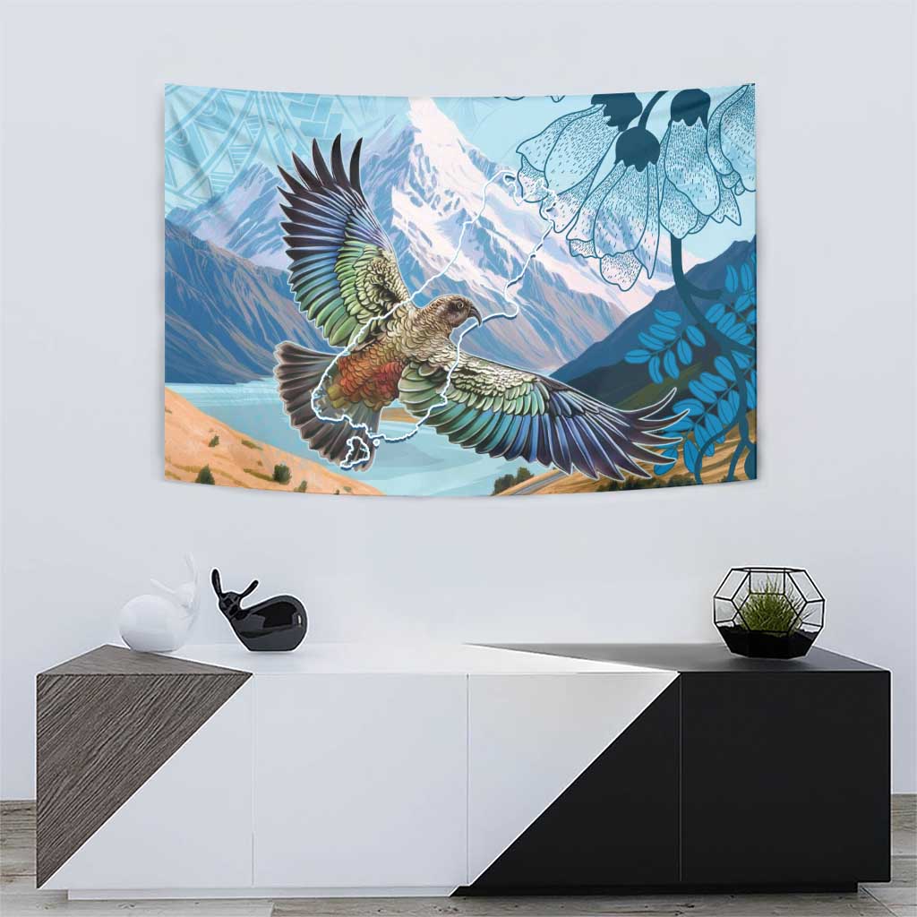 New Zealand South Island Tapestry Te Waipounamu Aoraki Kea Bird LT14 - Polynesian Pride