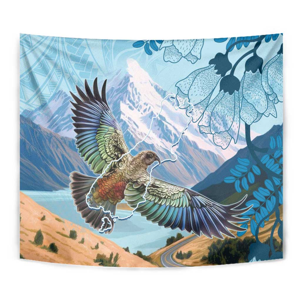 New Zealand South Island Tapestry Te Waipounamu Aoraki Kea Bird LT14 - Polynesian Pride