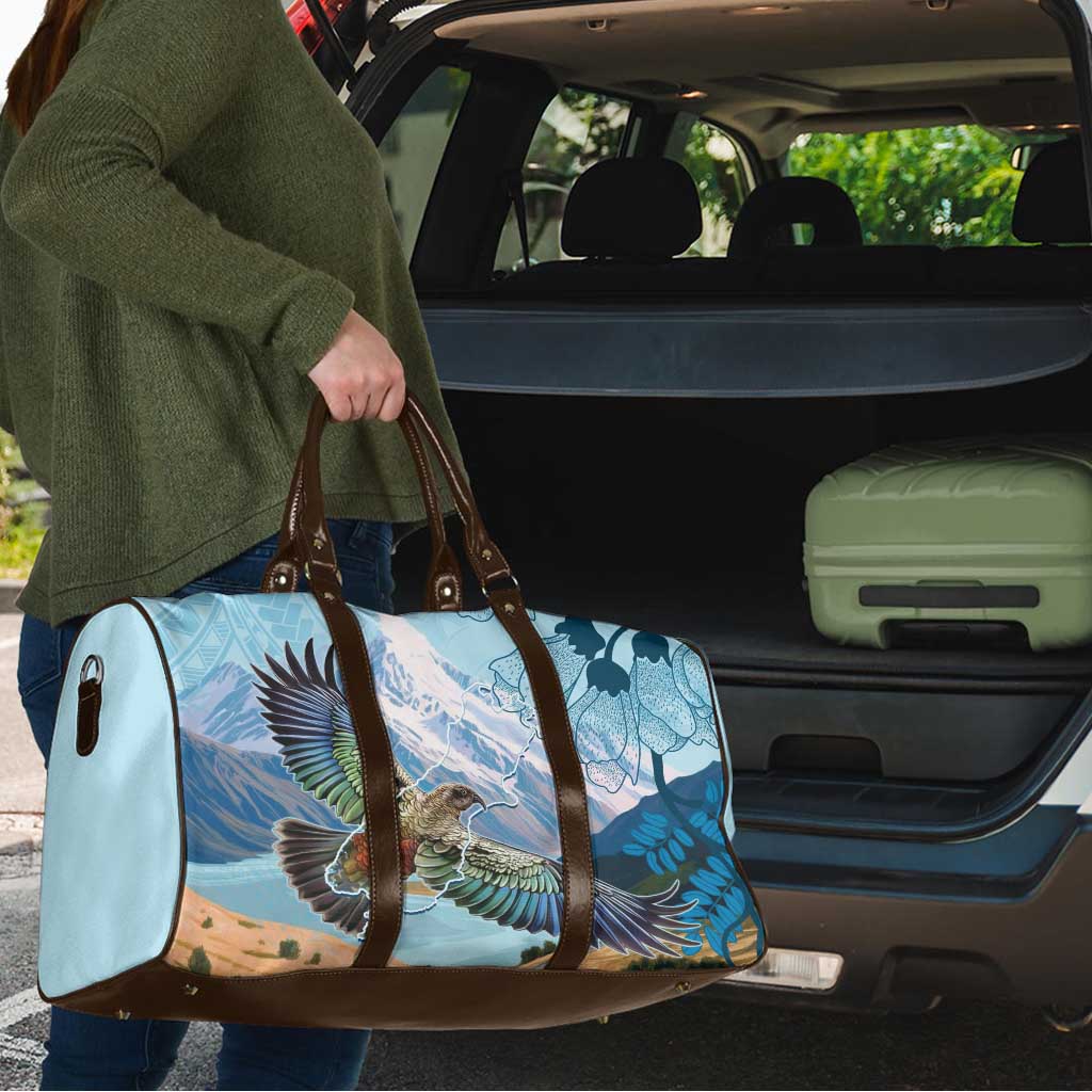 New Zealand South Island Travel Bag Te Waipounamu Aoraki Kea Bird - Polynesian Pride