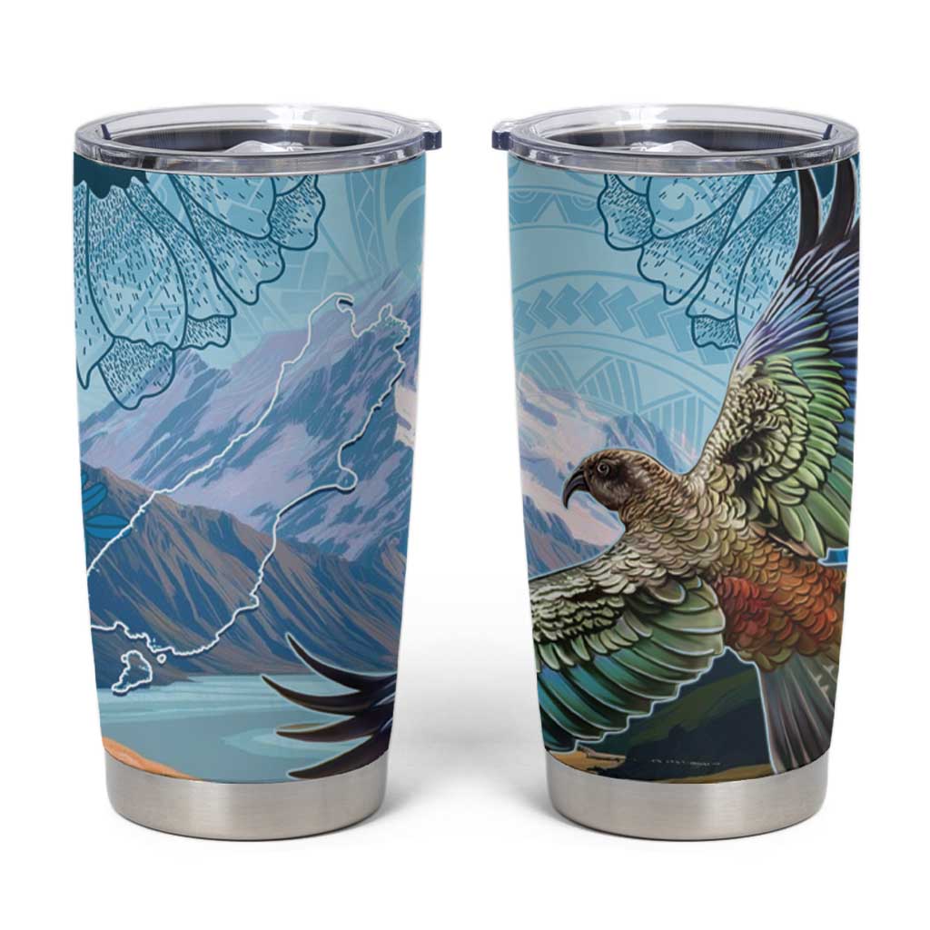 New Zealand South Island Tumbler Cup Te Waipounamu Aoraki Kea Bird