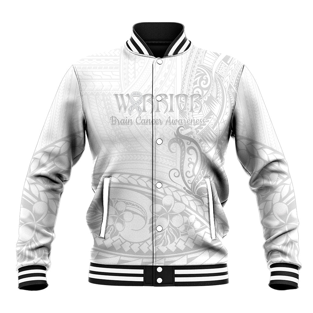 Polynesia Brain Cancer Awareness Baseball Jacket In May We Wear Grey