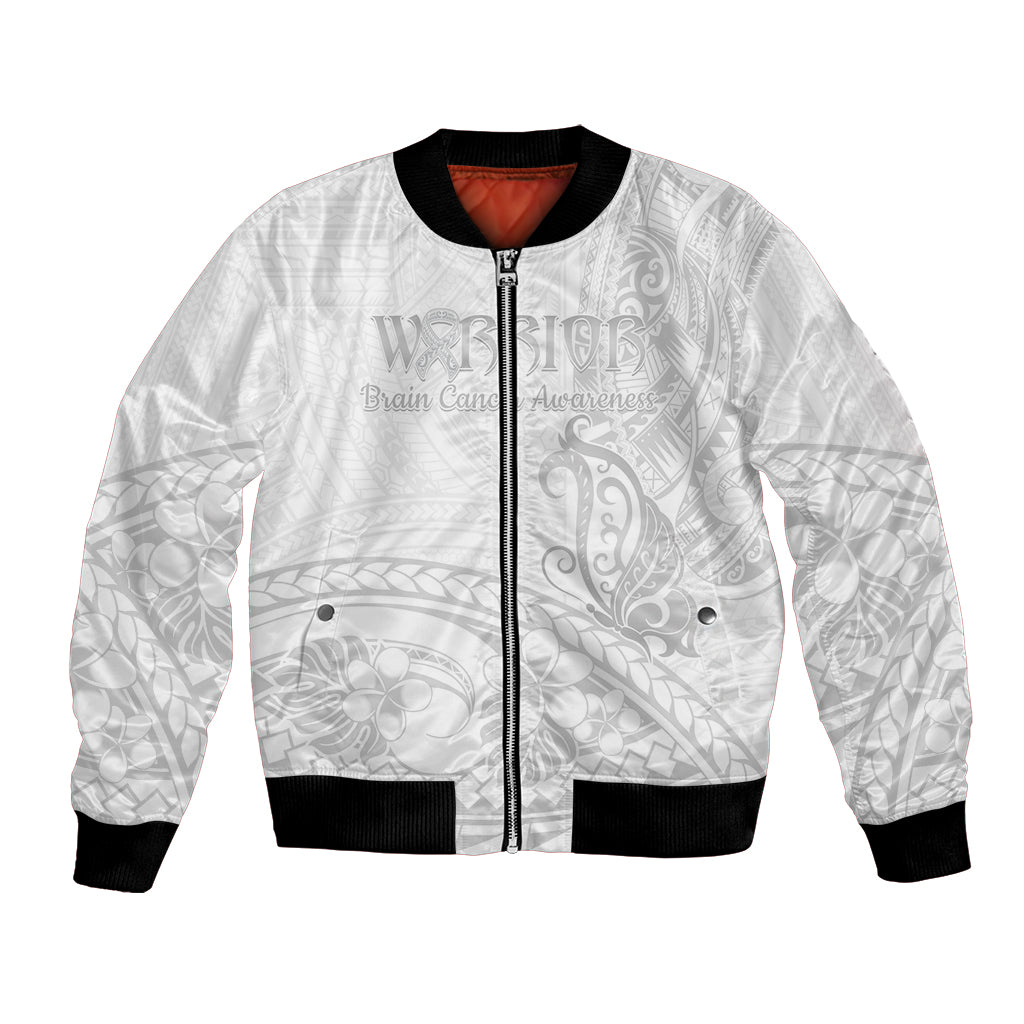 Polynesia Brain Cancer Awareness Bomber Jacket In May We Wear Grey