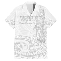 Polynesia Brain Cancer Awareness Family Matching Tank Maxi Dress and Hawaiian Shirt In May We Wear Grey