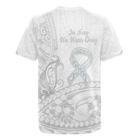 Polynesia Brain Cancer Awareness Rugby Jersey In May We Wear Grey