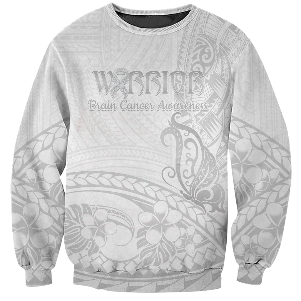 Polynesia Brain Cancer Awareness Sweatshirt In May We Wear Grey