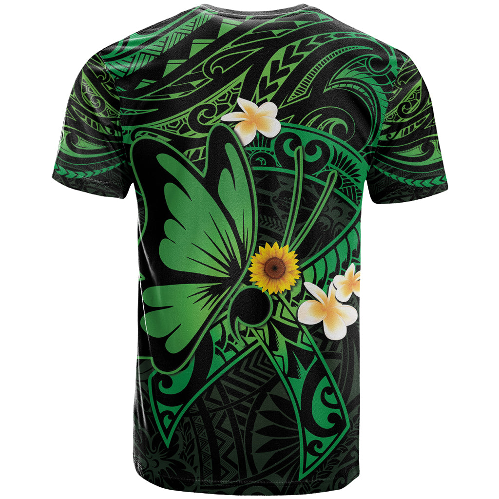 Polynesia Mental Health Awareness T Shirt Green Ribbon Be Kind To Your Mind