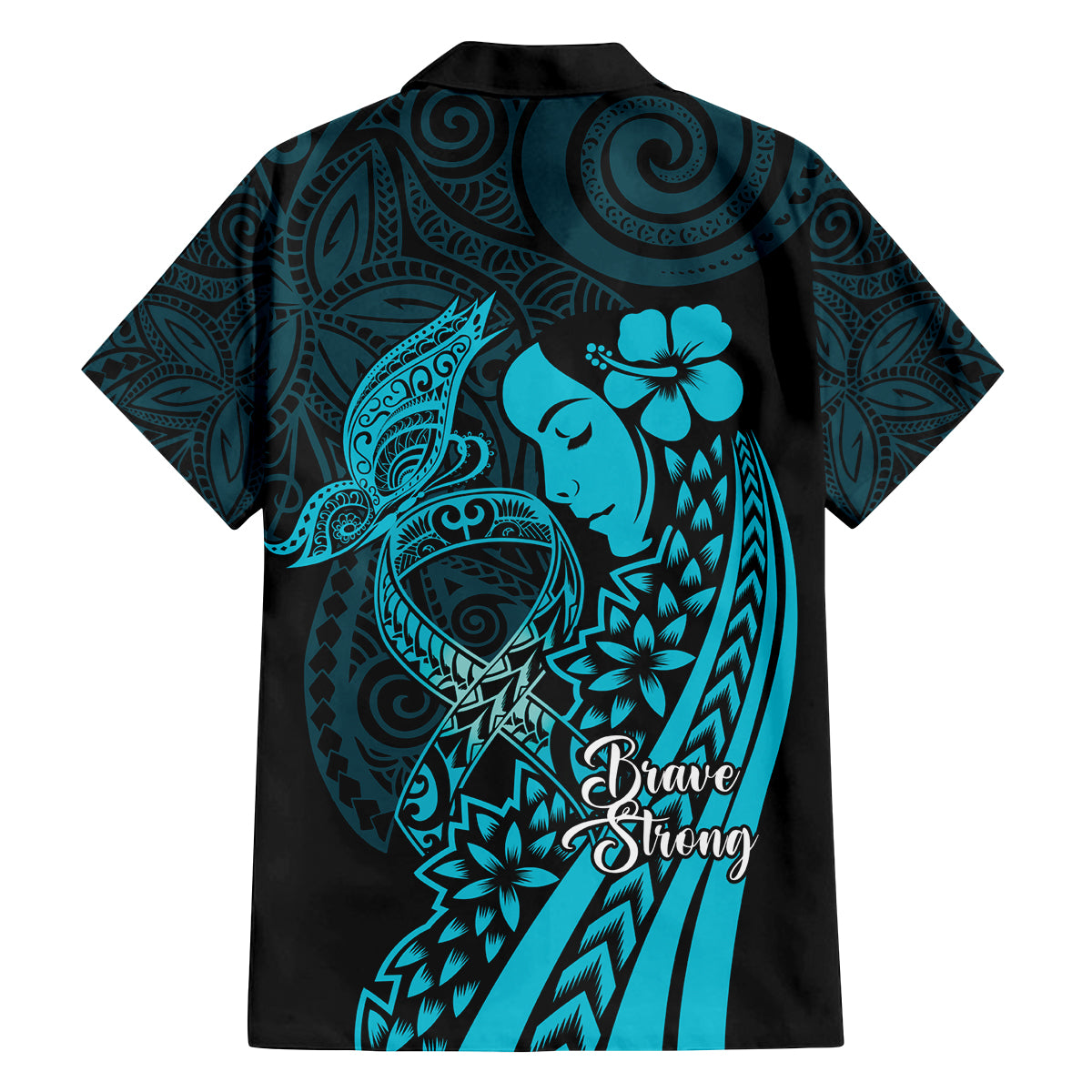 Polynesia World Ovarian Cancer Day Family Matching Long Sleeve Bodycon Dress and Hawaiian Shirt You Matter Polynesian Women LT14 - Polynesian Pride