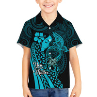 Polynesia World Ovarian Cancer Day Family Matching Puletasi and Hawaiian Shirt You Matter Polynesian Women