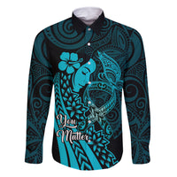 Polynesia World Ovarian Cancer Day Family Matching Tank Maxi Dress and Hawaiian Shirt You Matter Polynesian Women
