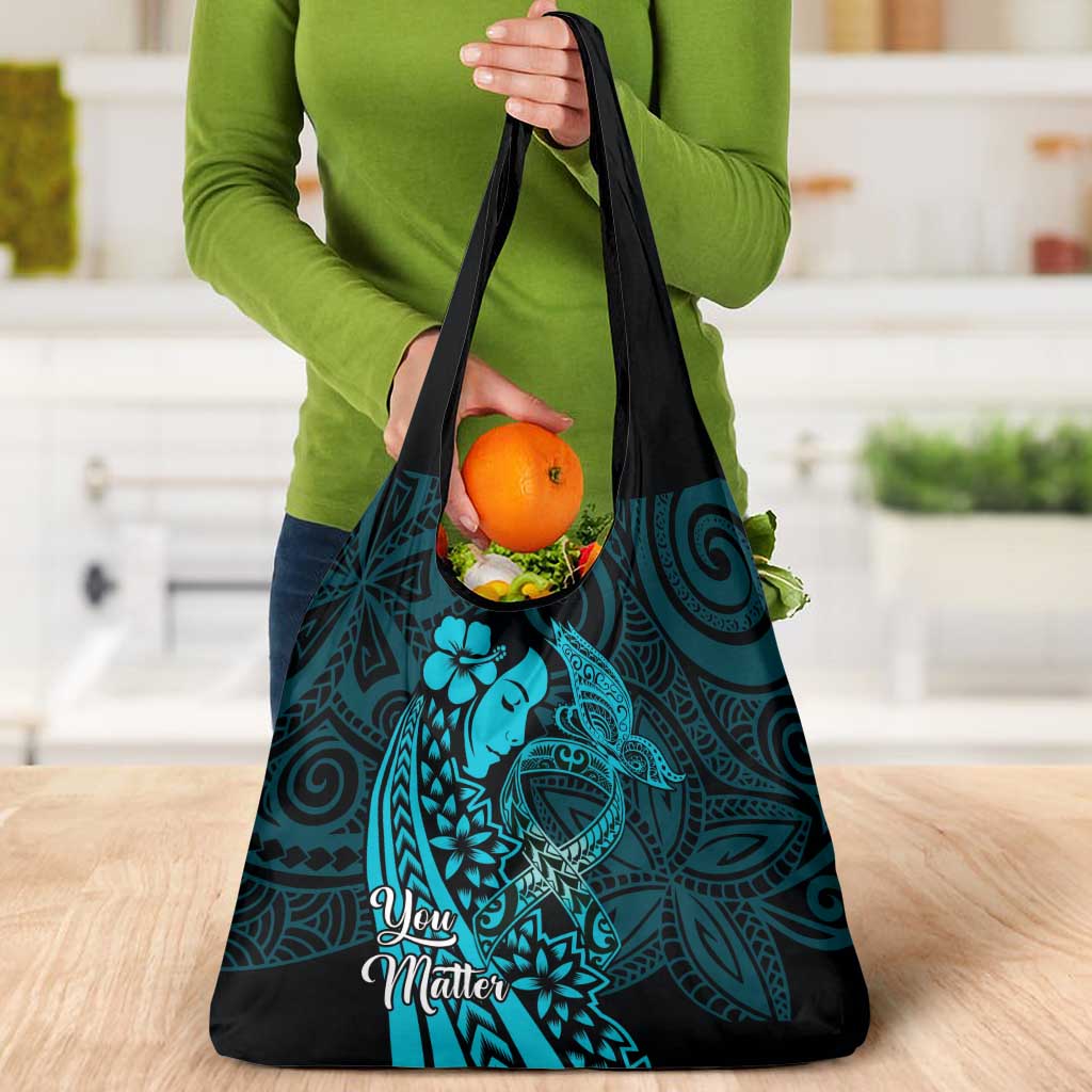 Polynesia World Ovarian Cancer Day Grocery Bag You Matter Polynesian Women