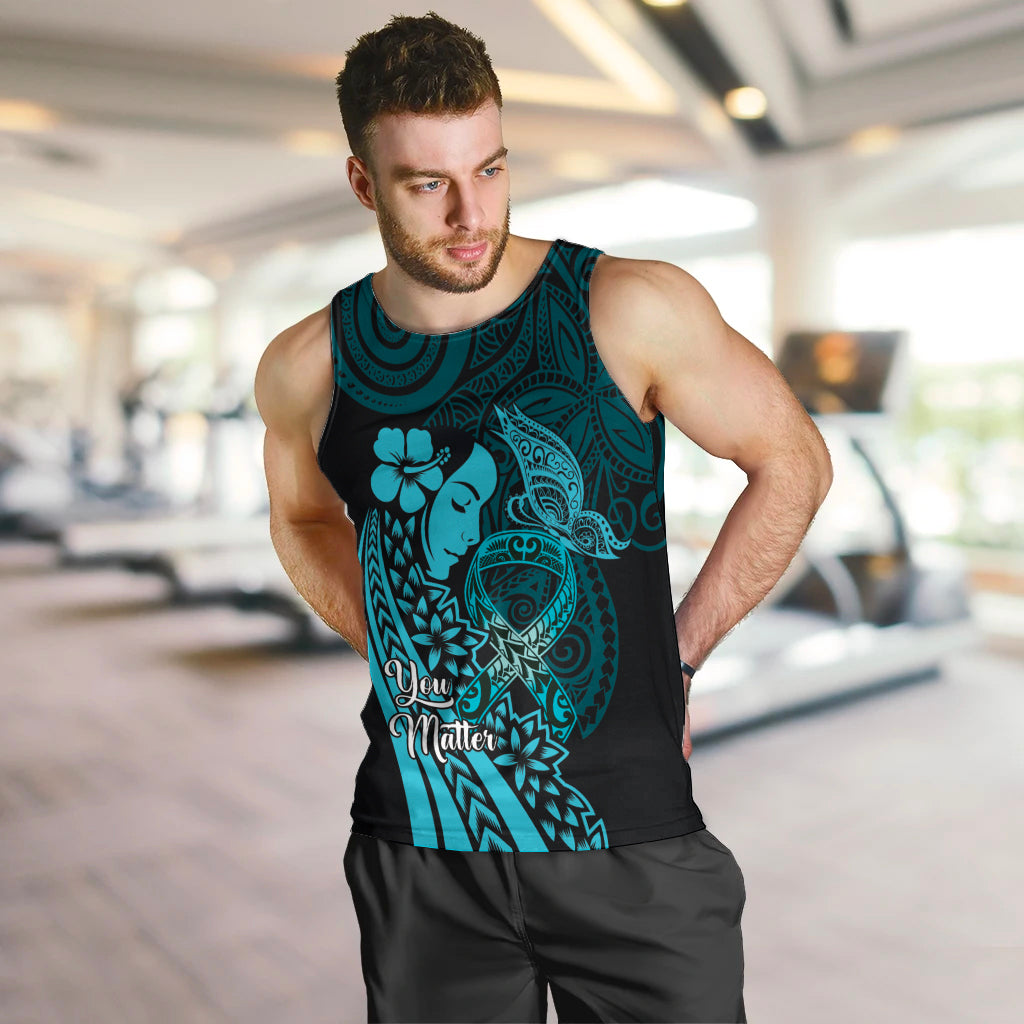 Polynesia World Ovarian Cancer Day Men Tank Top You Matter Polynesian Women