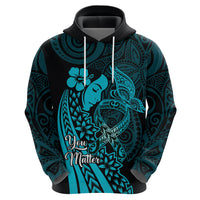 Polynesia World Ovarian Cancer Day Zip Hoodie You Matter Polynesian Women
