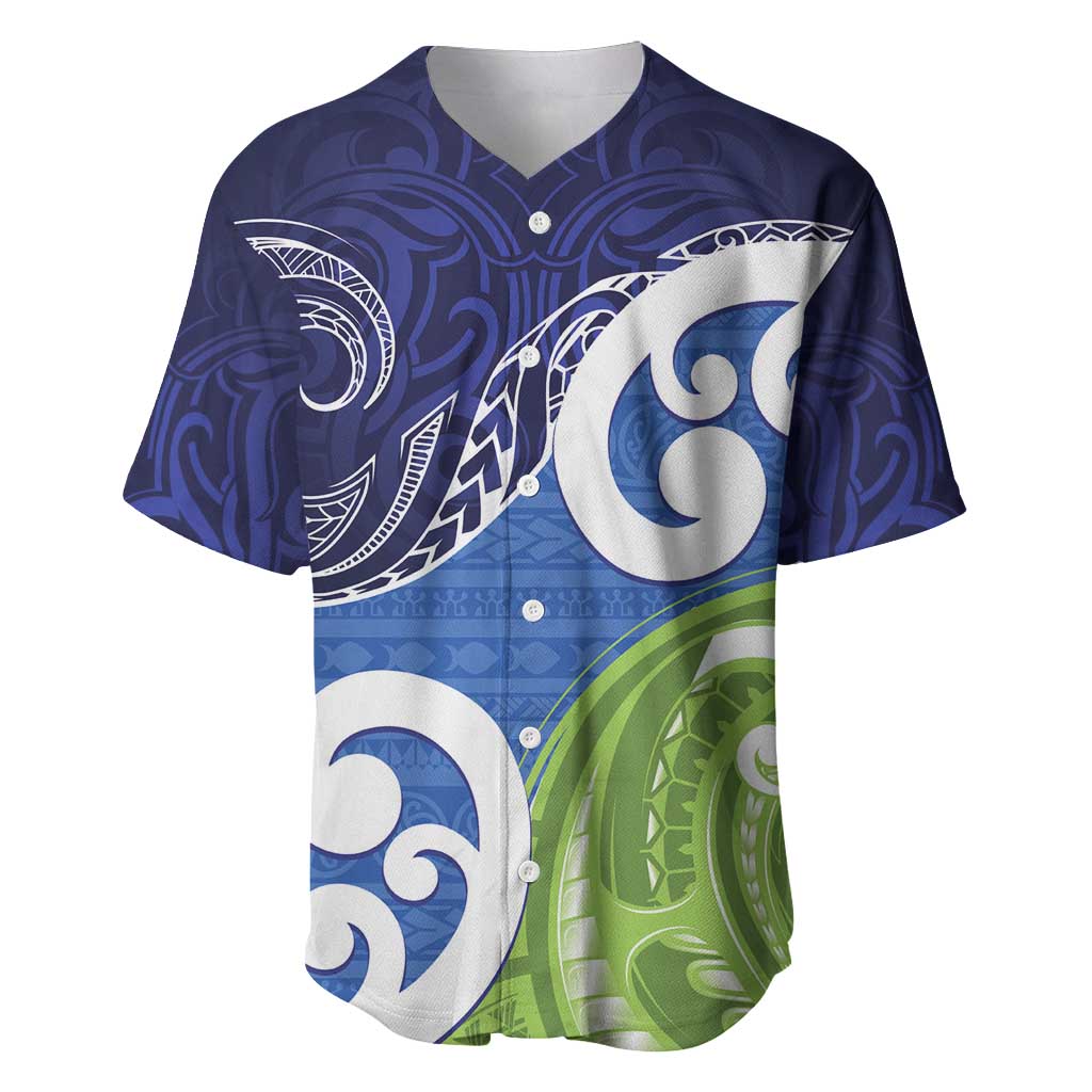 Southland New Zealand Baseball Jersey Maori Koru Flag Color