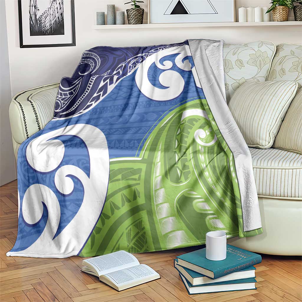 Southland New Zealand Blanket Maori Koru Flag Color