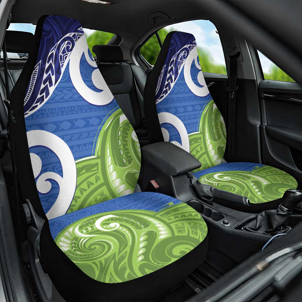 Southland New Zealand Car Seat Cover Maori Koru Flag Color