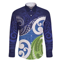 Southland New Zealand Family Matching Puletasi and Hawaiian Shirt Maori Koru Flag Color