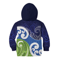 Southland New Zealand Kid Hoodie Maori Koru Flag Color