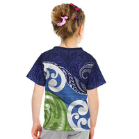 Southland New Zealand Kid T Shirt Maori Koru Flag Color