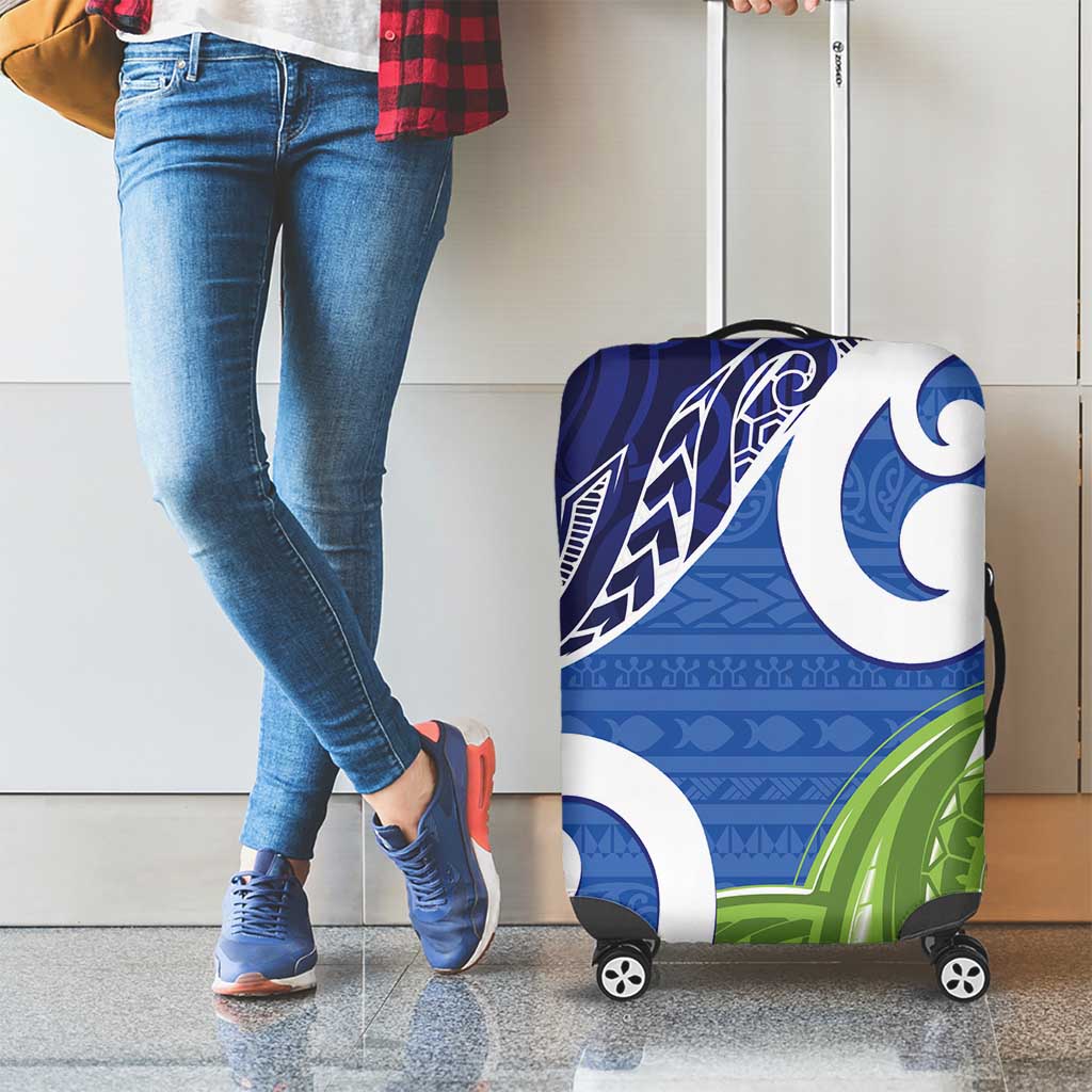 Southland New Zealand Luggage Cover Maori Koru Flag Color