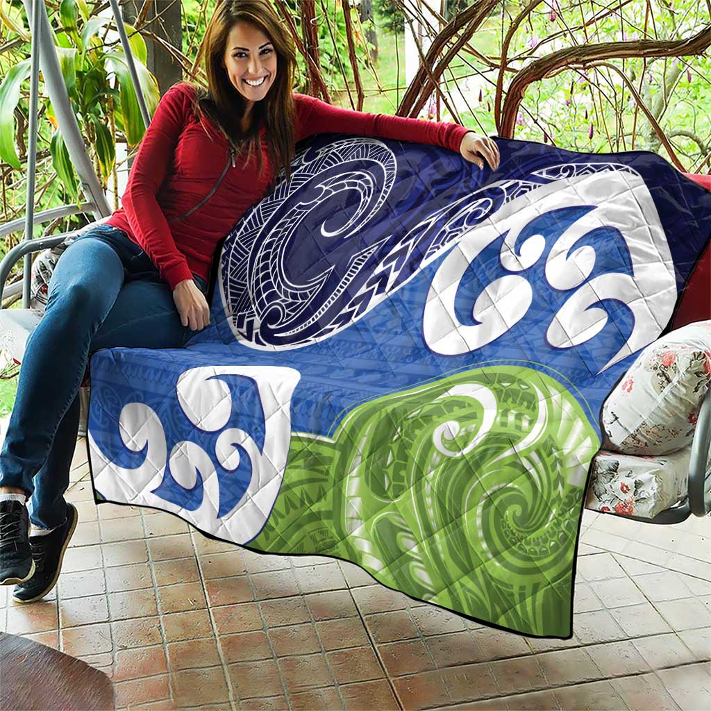 Southland New Zealand Quilt Maori Koru Flag Color